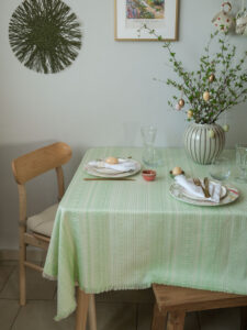 Stolnjak proljeće mint zelena