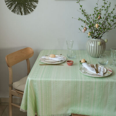 Stolnjak proljeće mint zelena
