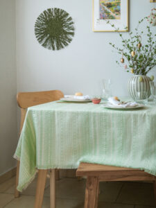 Stolnjak proljeće mint zelena