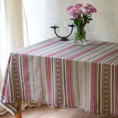 Stolnjak Etno 6 Oliv-ciklama