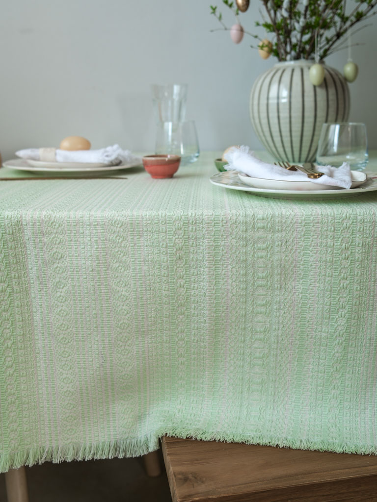 Stolnjak proljeće mint zelena